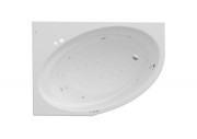 Ванна гідромасажна акрилова асиметрична Roca Orbita Smart Water Air Plus ліва 160х100 см білий A24T221000
