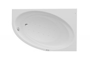 Ванна гидромассажная акриловая асимметричная Roca Orbita Smart Air Plus правая 150х100 см белый A24T211000