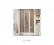Душевые двери в нишу Ravak ASDP3-90 195 раздвижные трехэлементные профиль сатин/стекло прозрачное 00V70UO2Z1