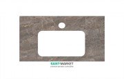 Стільниця під раковину Kerama Marazzi Plaza Classic 80 см Парнас попелястий лаппатірованний PL3.SG570002R\80