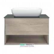 Тумба подвесная под раковину Kerama Marazzi Plaza Modern 80 см МДФ дуб Орегон PL.M.80.1\OAK.O