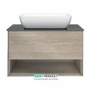 Тумба подвесная под раковину Kerama Marazzi Plaza Modern 80 см МДФ дуб Орегон PL.M.80.1\OAK.O