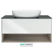 Тумба подвесная под раковину Kerama Marazzi Plaza Modern 100 см МДФ белый PL.M.100.1\WHT