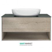 Тумба подвесная под раковину Kerama Marazzi Plaza Modern 100 см МДФ дуб Орегон PL.M.100.1\OAK.O