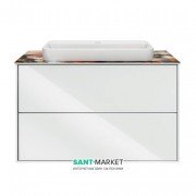 Тумба подвесная под раковину Kerama Marazzi Plaza Modern 80 см МДФ белый PL.M.80.2\WHT