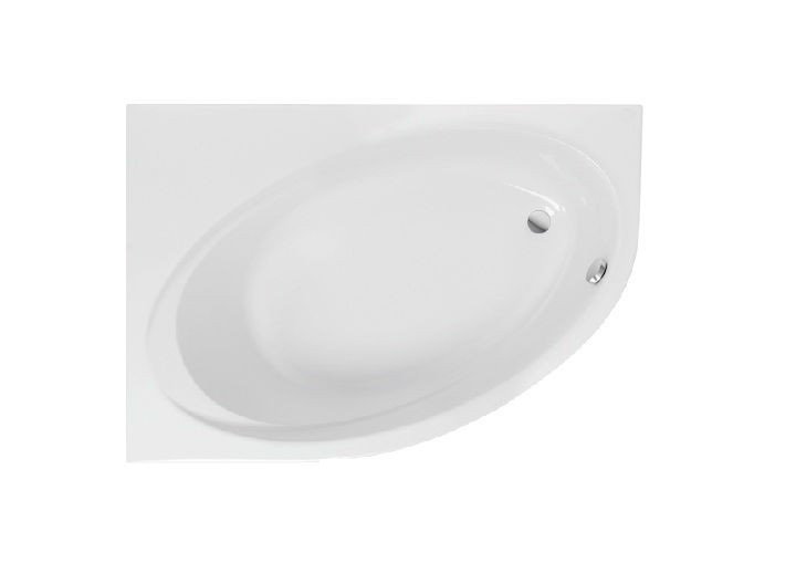 Ванна акрилова асиметрична Roca Orbita 150x100 см з ніжками ліва білий A24T201000
