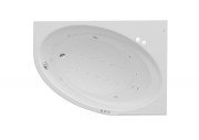 Ванна гідромасажна акрилова асиметрична Roca Orbita Smart WaterAir Plus права 160х100 см білий A24T229000