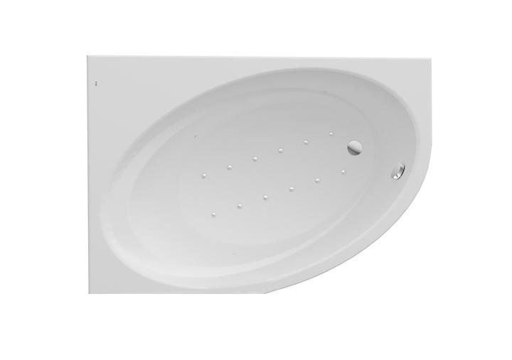 Ванна гидромассажная акриловая асимметричная Roca Orbita Smart Air Plus левая 150х100 см белый A24T203000
