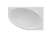 Ванна гідромасажна акрилова асиметрична Roca Orbita Effects Gold права 140х100 см білий A24T198000