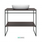 Консоль для раковины Kerama Marazzi Plaza Next напольная 100 см черный матовый PL.N.100.01\BLK.M