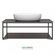 Консоль для раковины Kerama Marazzi Plaza Next подвесная 100 см черный матовый PL.N.100.02\BLK.M