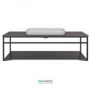 Консоль для раковины Kerama Marazzi Plaza Next подвесная 120 см черный матовый PL.N.120.02\BLK.M