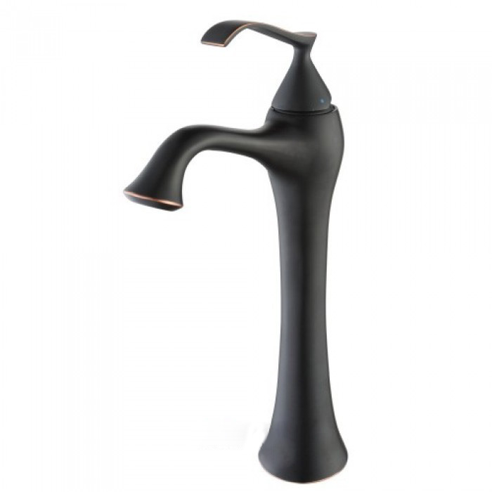 Смеситель для раковины Kraus Ventus однорычажный темный шоколад KEF-15000ORB