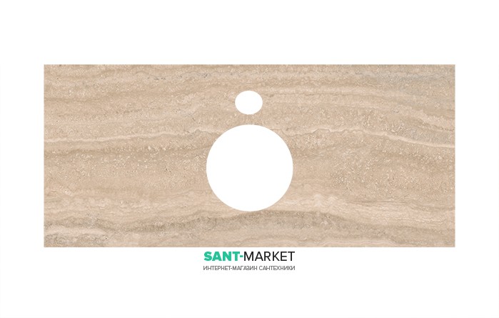 Стільниця під раковину Kerama Marazzi Plaza Modern 100 см Ріальто пісочний PL1.SG560400R\100