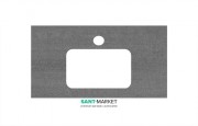 Стільниця під раковину Kerama Marazzi Plaza Next 80 см Про Дабл антрацит PL2.DD500600R\80
