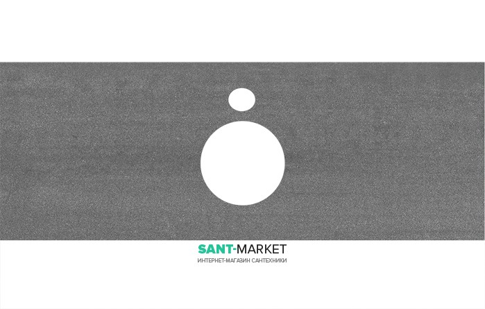 Стільниця під раковину Kerama Marazzi Plaza Next 120 см Про Дабл антрацит PL1.DD500600R\120