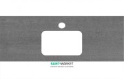 Стільниця під раковину Kerama Marazzi Plaza Next 120 см Про Дабл антрацит PL3.DD500600R\120