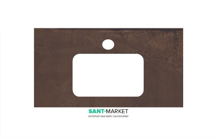 Стільниця під раковину Kerama Marazzi Plaza Next 80 см Про Феррум коричневий PL2.DD571300R\80