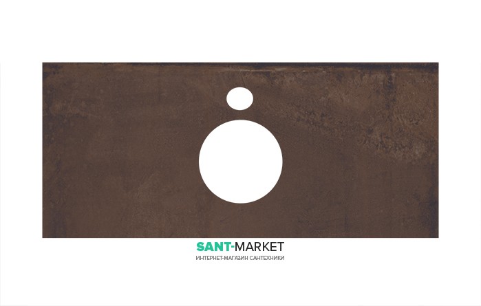 Столешница под раковину Kerama Marazzi Plaza Next 100 см Про Феррум коричневый PL1.DD571300R\100