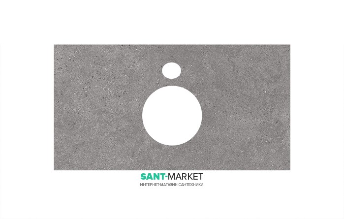 Стільниця під раковину Kerama Marazzi Plaza Next 80 см фондамента сірий PL1.DL500900R\80