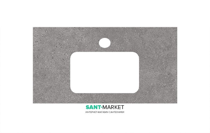Стільниця під раковину Kerama Marazzi Plaza Next 80 см фондамента сірий PL3.DL500900R\80