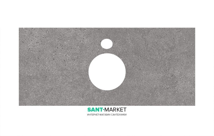 Стільниця під раковину Kerama Marazzi Plaza Next 100 см фондамента сірий PL1.DL500900R\100