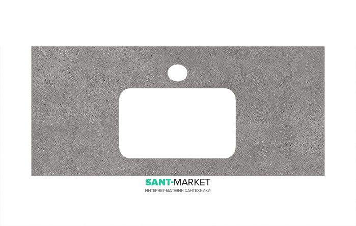 Стільниця під раковину Kerama Marazzi Plaza Next 100 см фондамента сірий PL3.DL500900R\100