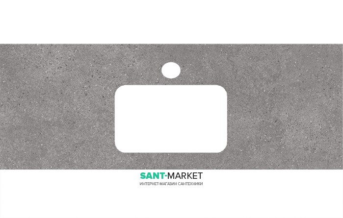 Стільниця під раковину Kerama Marazzi Plaza Next 120 см Фондамента сірий PL3.DL500900R\120
