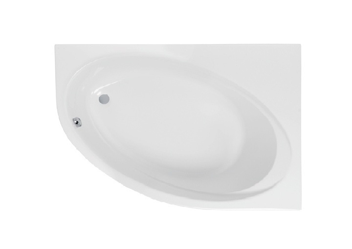 Ванна акрилова асиметрична Roca Orbita 140x100 см з ніжками права білий A24T193000