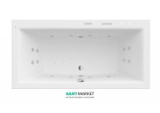 Ванна гідромасажна акрилова прямокутна Roca Vita Effects Gold 180х90 см білий A24T087000