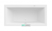 Ванна гидромассажная акриловая прямоугольная Roca Vita Smart Air Plus 180х90 см белый A24T084000