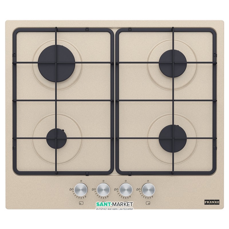 	Варочная поверхность газовая Franke Smart FHSM 604 4G OA E эмаль бежевый 106.0554.388