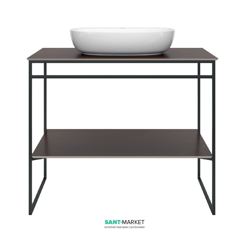 Консоль для раковины Kerama Marazzi Plaza Next напольная 100 см черный матовый PL.N.100.01\BLK.M