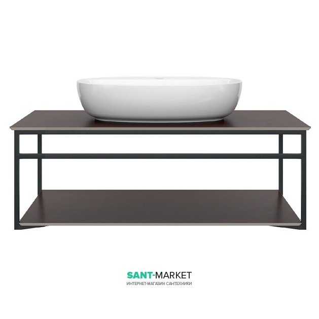 Консоль для раковини Kerama Marazzi Plaza Next підвісна 100 см чорний матовий PL.N.100.02\BLK.M