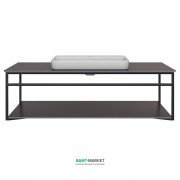 Консоль для раковины Kerama Marazzi Plaza Next подвесная 120 см черный матовый PL.N.120.02\BLK.M