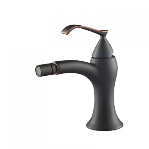 Змішувач для біде Kraus Ventus одноважільний темний шоколад KEF-15006ORB