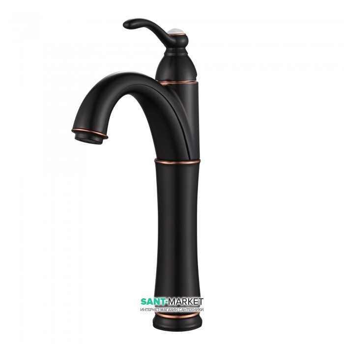 Змішувач для раковини Kraus Riviera одноважільний темний шоколад FVS-1005ORB