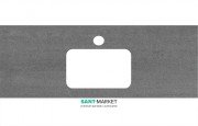 Стільниця під раковину Kerama Marazzi Plaza Next 120 см Про Дабл антрацит PL2.DD500600R\120