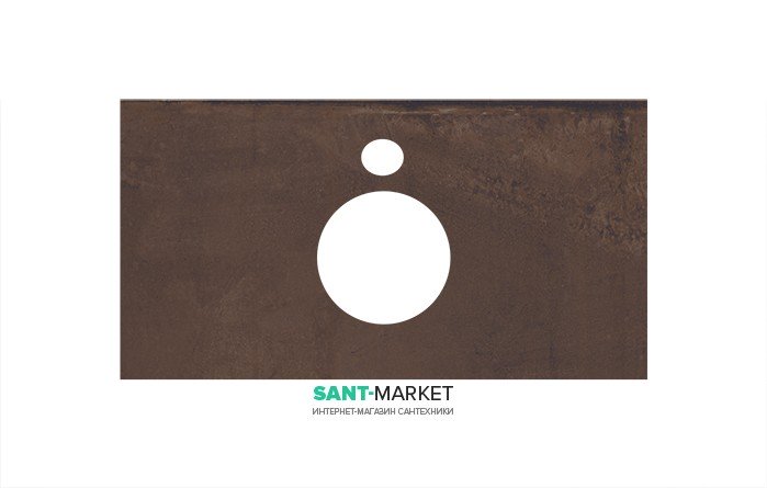 Стільниця під раковину Kerama Marazzi Plaza Next 80 см Про Феррум коричневий PL1.DD571300R\80