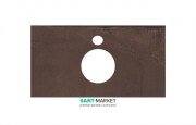 Стільниця під раковину Kerama Marazzi Plaza Next 80 см Про Феррум коричневий PL1.DD571300R\80