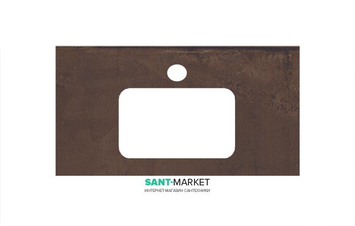 Столешница под раковину Kerama Marazzi Plaza Next 80 см Про Феррум коричневый PL2.DD571300R\80