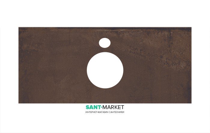 Стільниця під раковину Kerama Marazzi Plaza Next 100 см Про Феррум коричневий PL1.DD571300R\100