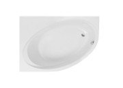 Ванна акрилова асиметрична Roca Orbita 140x100 см з ніжками ліва білий A24T185000