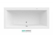 Ванна гідромасажна акрилова прямокутна Roca Vita Smart Air Plus 190х90 см білий A24T092000