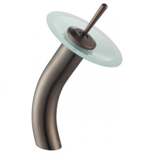 Смеситель для раковины Kraus водопад коричневый KGW-1700ORB