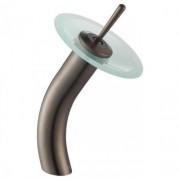 Смеситель для раковины Kraus водопад коричневый KGW-1700ORB