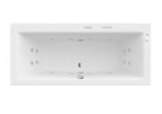 Ванна гидромассажная акриловая прямоугольная Roca Vita Effects Gold Option 180х80 см белый A24T080000