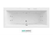Ванна гідромасажна акрилова прямокутна Roca Vita Effects Gold 180х80 см білий A24T079000
