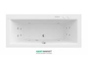 Ванна гидромассажная акриловая прямоугольная Roca Vita Smart WaterAir Plus 170х75 см белый A24T070000