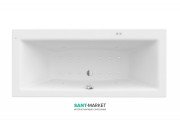 Ванна гидромассажная акриловая прямоугольная Roca Vita Smart Air Plus 170х75 см белый A24T068000